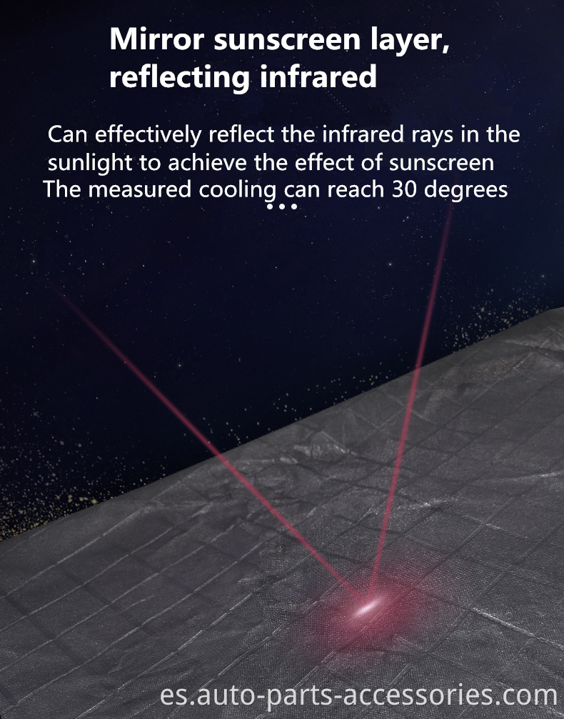 Publicidad PRECIO DE Fábrica Película de aluminio Resistente al calor Sol Cubierta de automóvil de plástico OEM